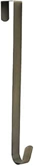 Sattiyrch 15" Wreath Hanger, Steel Over The Door Single Hook for Sign, Bronze