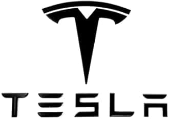EVMIZE Metal Raised T Logo Tesla Letters Emblem Decal Sticker Matte Black Front Trunk Tailgate with 3M Adhesive for Tesla Model 3 Model Y Highland Juniper (Tesla Letters & T Logo)