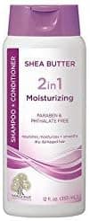Shea Butter 2 in 1 Moisturizing Shampoo & Conditioner, 12 oz