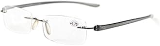 Eyekepper Readers Small Lenes Rimless Reading Glasses Men Women