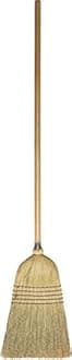 Weiler 44009 Corn Fiber Light Industrial Upright Broom with Wood Handle, 1-1/2" Head Width, 54" Overall Length