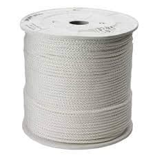 Everstrong Polyester Diamond Braided Rope(1/8") x1000ft, White
