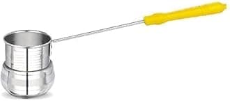 Stainless Steel Spoon, Canteen Server and Water Dispenser Ladle, Water Serving Spoon (250ml) (1), 10 Cm