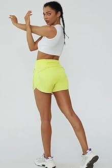 Tough Mode Shorts for Women, Women's Athletic Shorts, High Waisted Running Shorts Pockets Sporty Shorts Gym Elastic Workout