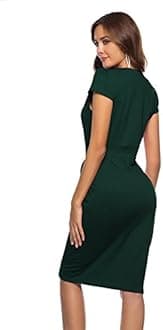 CEASIKERY Women's Business Retro Cocktail Pencil Wear for Work Office Casual Dress