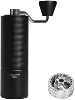 TIMEMORE C3 ESP Coffee Grinder Manual Timemore Espresso Capacity 25g CNC Stainless Steel Conical Burr, Internal Adjustable Setting Adjustment Precision 0.0233 mm, with Double Bearing Positioning for