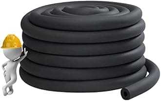 Industry Pipe Insulation, 3/4" 1" 1-1/4" 1-1/2" 2" 2-1/2" 3" 3-1/2" 4" Foam Insulation Tube, Anti-Freeze Waterproof Rubber Hose for Hot and Cold Water Pipes (Color : 0.79", Size : ID 3/4")