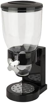 ZevrO Honey-Can-Do Dry Food Single Control Dispenser (Black/Chrome)