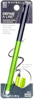 Maybelline Define-A-Line Eyeliner, Ebony Black [801], 1 ea (Pack of 2)