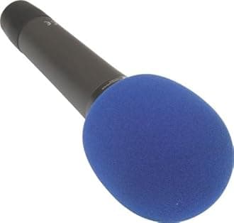 On Stage Foam Ball-Type Mic Windscreen, Red
