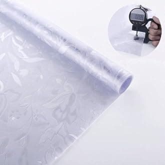 Niviy Window Film Floral Decorative Window Privacy Film 24 x 118 inches Front Door Glass Privacy Film Vinyl No Glue Heat Blocking Renter Friendly Window Cling