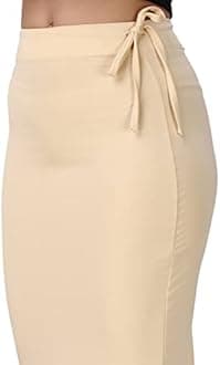 COCOFAB Lycra Saree Shapewear Petticoat for Women, Cotton Blended,Petticoat,Skirts for Women,Shape Wear Dress for Saree