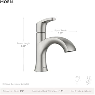 Moen 84346 Karis One-Handle Lavatory Faucet, Chrome