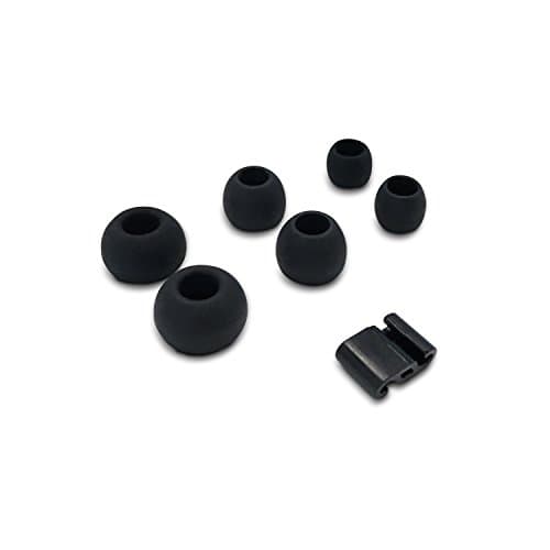 6 pcs Comfort Soft Replacement Set Eartips Earbuds Eargels / 1 pc Wire Clip for EEL Wireless Bluetooth In-Ear Earphones