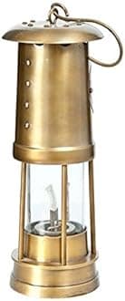 9" Antique Vintage Style Brass Nautical Minor Ship Lantern Oil Lamp