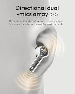 Diamond X1 OTC Hearing Aids with Bluetooth Customizable App Hearing Test, Streaming Ability, Directional Sound Collection, for Mild to Moderate Hearing Loss, White