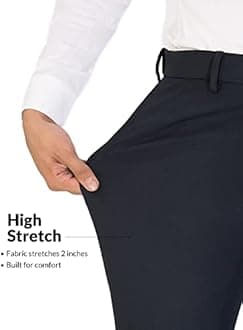 The Pant Project Luxury PV Lycra Stretchable Formal Pants for Men | Stylish Slim Fit Men's Wear Trousers for Office or Party | Mens Fashion Dress Trouser Pant