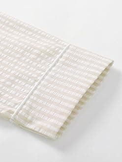 Latuza Women's Seersucker Robe Cotton Bathrobe with Pockets