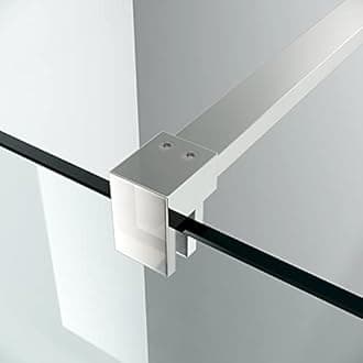 ELEGANT Walk in Shower Screen Bath Panels Wet Room Shower Screens for Bathroom 8mm Easy Clean Glass Shower Enclousre 760mm