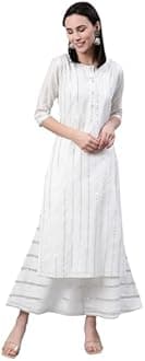Libas Womens Woven Design Cotton Straight Kurta for Women