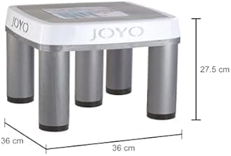 Joyo Better Home Tuff Patla (Medium) Plastic Patla Strong & Unbreakable Stool Useful in Bathroom/Office/Kitchen/Hospital/Factory (Grey)