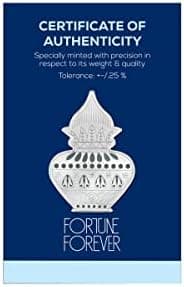 FORTUNE FOREVER Pure Silver 2 Grams Kalash Nariyal BIS Hallmarked Silver Coin Chandi Sikka Perfect for Gifting Investment Diwali Dhanteras (999 Purity)(2 Grams Silver)