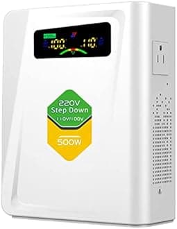 Voltage Converter 220 to 110 Step Down Transformer 500W Adapter , No Noise , Ten Protection Functions , CE & CQC Certified
