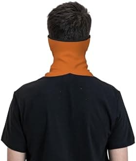 Custom Neck Gaiter Balaclava Face Mask Cover Ears Personalized Sports Scarf Add Image Text for Men Women, Black