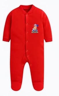 EIO® 100% Cotton Rompers/Sleepsuits/Jumpsuit/Night Suits for Newborn Baby Boys & Girls Pack of 3