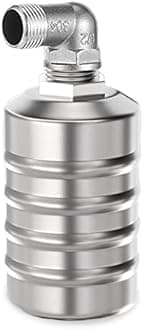 304 Stainless Steel Fully Automatic Water Level Control Float Valve, Automatic Water Level Controller for Water Tank, Stainless Steel Mini Float Ball Valve (#D-1/2 inch connector(Side water intake))