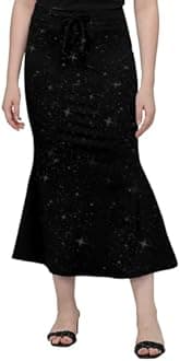 Mehrang Stretchable Shimmer Saree Shapewear Petticoat for Women, Skirts for Women,Shape Wear Dress for Saree