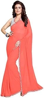 Mirchi Fashion Women's Mirror Border Latest Indian Bollywood Designer Saree Unstitched Blouse Piece