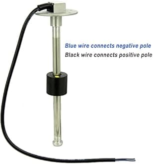 RV Marine Fuel Sending Unit, Water Level Gauge, Fuel Level Gauge, 0-190ohm Fuel Water Level Sensor Fuel Level Tank Sending Unit for Boat Truck Car RV (850mm, 5 Holes Sensor)