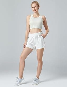 Liberty Imports 1 or 5 Pack Womens Workout Gym Shorts with Zipper Pockets, Ladies Casual Lounge Wear Active Athletic Apparel