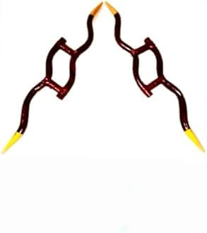 Maan Kombu (Wood), Maduvu, Deer Horn(Wooden), Silambam Maan Wood Kombu, (Set of 2)