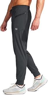 G Gradual Men's Joggers with Zipper Pockets