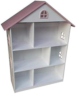 Wooden Doll House Shelf Bookcase Storage Rack Display Shelving Unit Children's Books Games Toys Tidy Display Storage