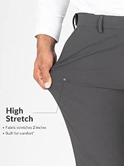 The Pant Project Luxury PV Lycra Stretchable Formal Pants for Men | Stylish Slim Fit Men's Wear Trousers for Office or Party | Mens Fashion Dress Trouser Pant