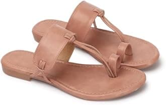 Naitik Women Beautiful Kolhapuri Stylish Fashion Sandals | Ladies & Girls Flat Slipper | All Occasions | 3 to 8 Sizes