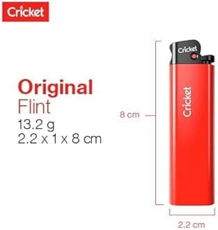 Cricket Pocket Lighter Original Candy Disposable Pack of 10