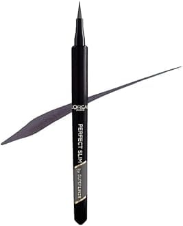 L'Oreal Paris Perfect Slim Liquid Eyeliner, Superliner, Smudge-Proof, Water-Resistant, Intense Matte Colour, Grey