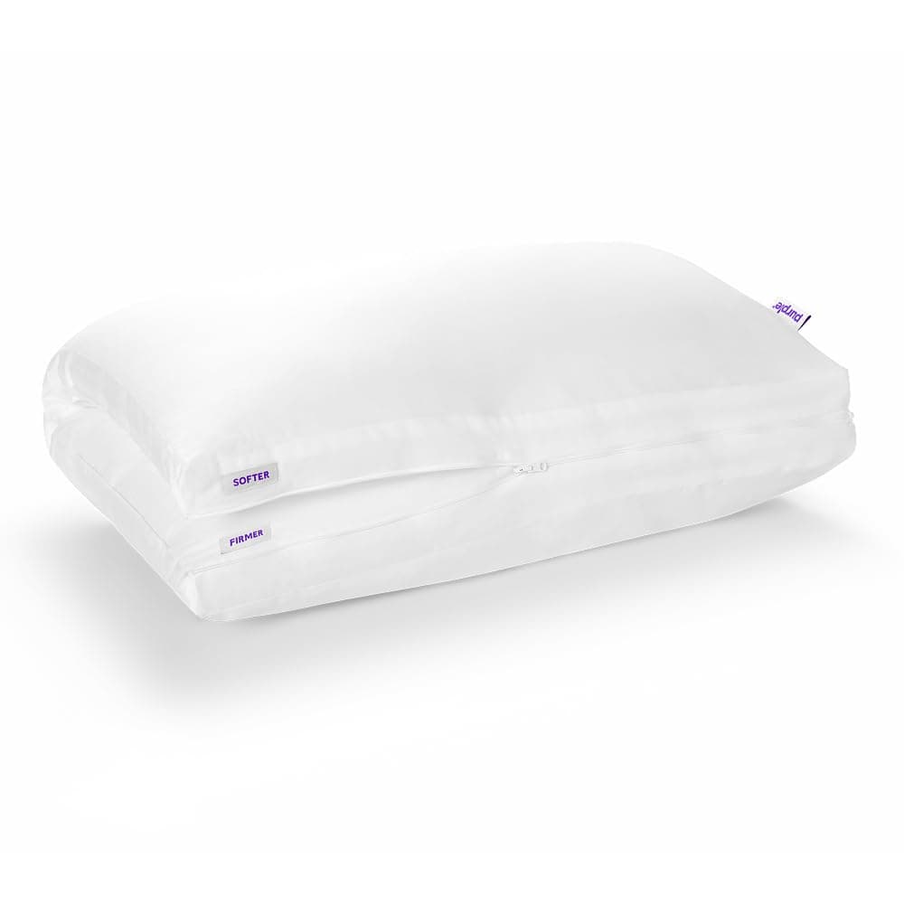 TwinCloud Pillow | Adjustable Support for Soft or Firm Support, Perfect Side Sleeper Pillow, White