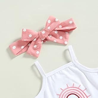 Thorn Tree Newborn Baby Girls Clothes Cotton Suit Cute Baby Kid Infant Romper Play Wear Summer Rainbow Outfits