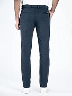 The Pant Project Luxurious, Stretchy Casual Pants for Men, Stylish, Fashionable Slim-Fit Men's Pants for Office or Party, With Expandable Waist and 4-Way Stretch