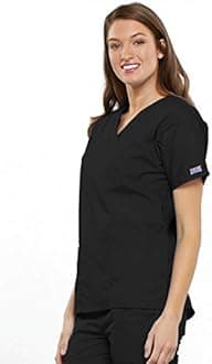 Cherokee Scrub for Women V-Neck Top Traditional fit with Dolman Sleeve and Fade Resistant Fabric - 4700