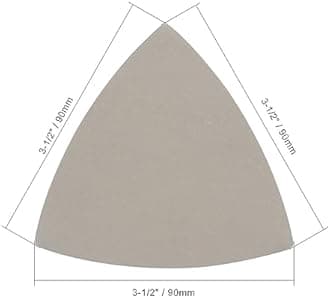 TA-VIGOR 8PCS 4000 Grit Triangle Sanding Pad, Silicone Carbide Hook and Loop Sanding Pads fit 3-1/2" Oscillating Multi-Tool, Electrostatic Sand Planting Triangle Sandpaper for Wet and Dry Use