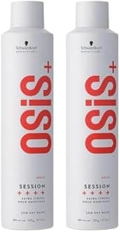 Schwarzkopf Professional OSiS Session Hairspray Long Lasting Wind Proof Brushable Finish Without Flaking Anti Humidity Heat Protection Extra Strong Hold 300 ml