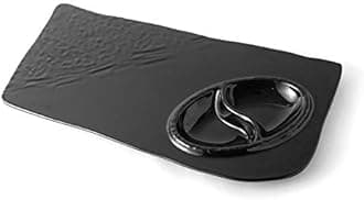 TAGROCK Melamine Designer Slate Platter for Paneer Tikka, SOYA Chap, Non Veg Serving Plate