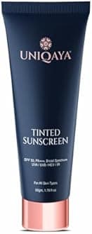 Tinted Sunscreen Spf 50 PA+++|Tinted Sunscreen for Men & Women Sunscreen for Oily Skin & Dry Skin |Blue Light Protection No White Cast, Lightweight