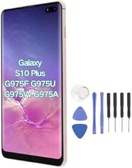 ​for S10 Plus G975F G975U G975W G975A 6.4inch LCD Screen Touch Assembly with Frame Original Size, Phone Digitizer Screen Replacement Kit